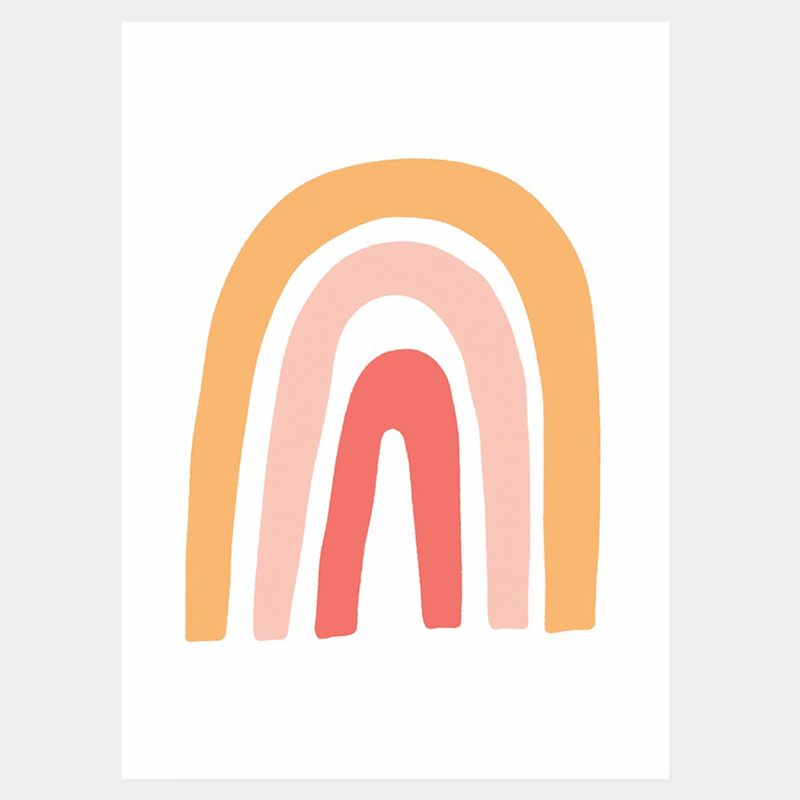 Peaches Rainbow Poster