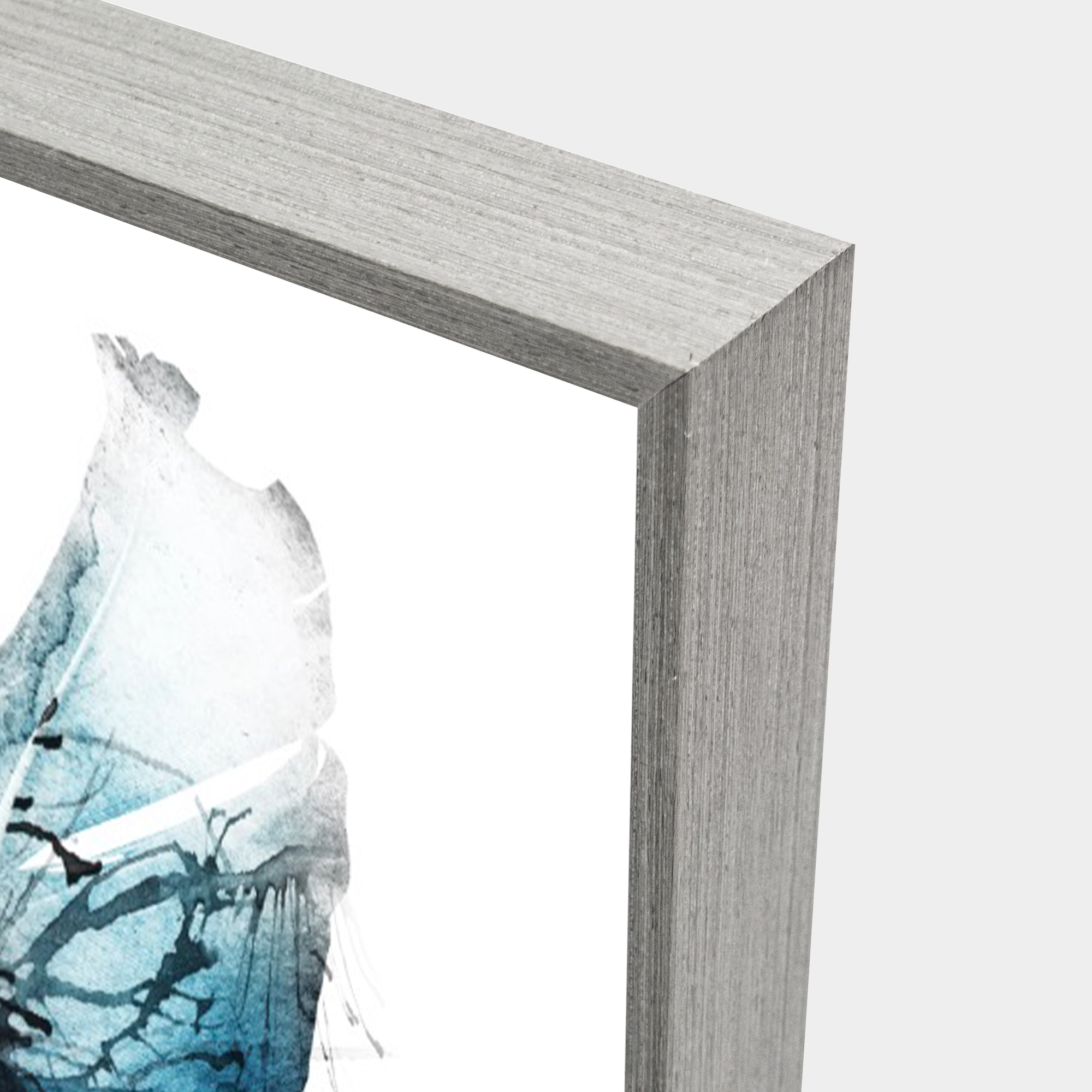 Waterfall Feather Corner Grey