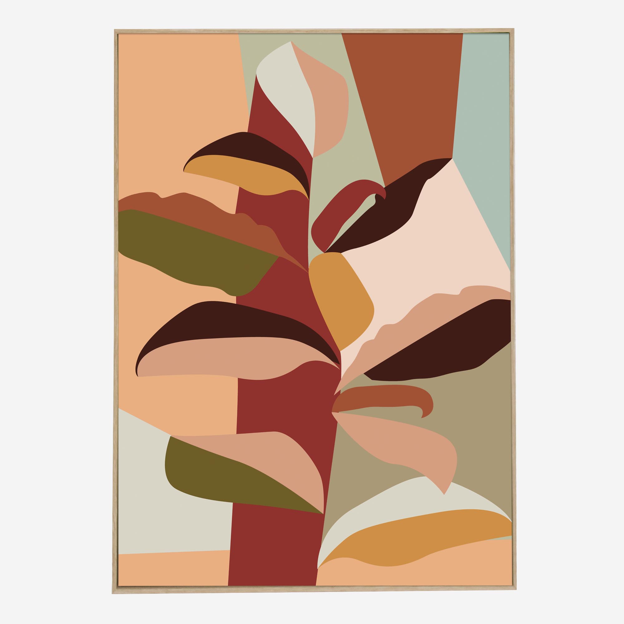 Auburn Palms -Front - Caramel Boxed Frame