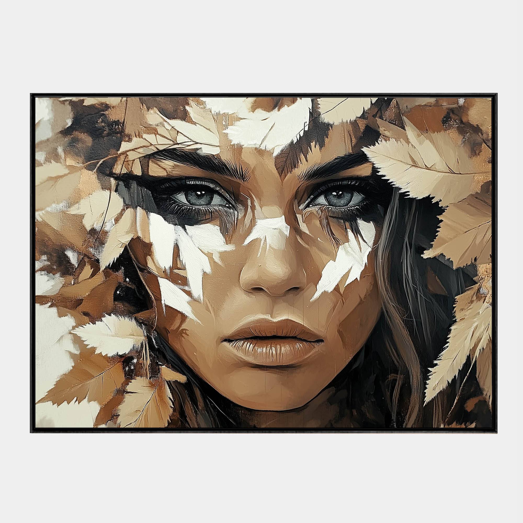 Tribal Leaf-Front-Black-Boxed-G